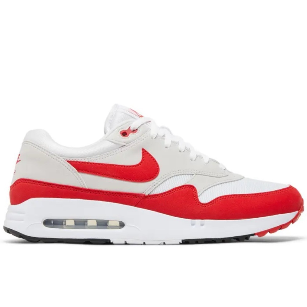 Nike Unisex Golf Shoes Red and White with AirMax Cushion Technology